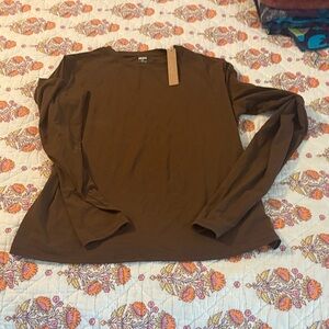 SKIMS Chocolate Long Sleeve Top